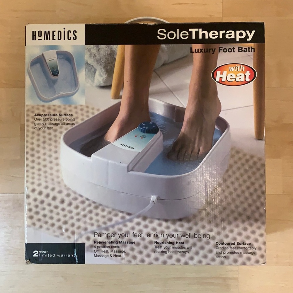Homedics Sole Therapy Luxury Foot Bath With Heat